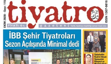 Tiyatro Gazetesi Ekim 2020, 115. Sayı