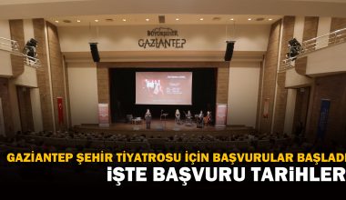 Gaziantep Şehir Tiyatrosu için başvurular başladı! Gaziantep Şehir Tiyatrosu için başvurular başladı!