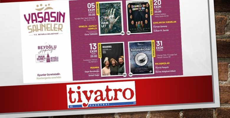 Beyoğlu Belediyesi’nden Tiyatro severlere müjde: