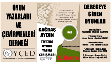 Çağdaş Aydın Oyun Yazma Yarışması Sonuçlandı
